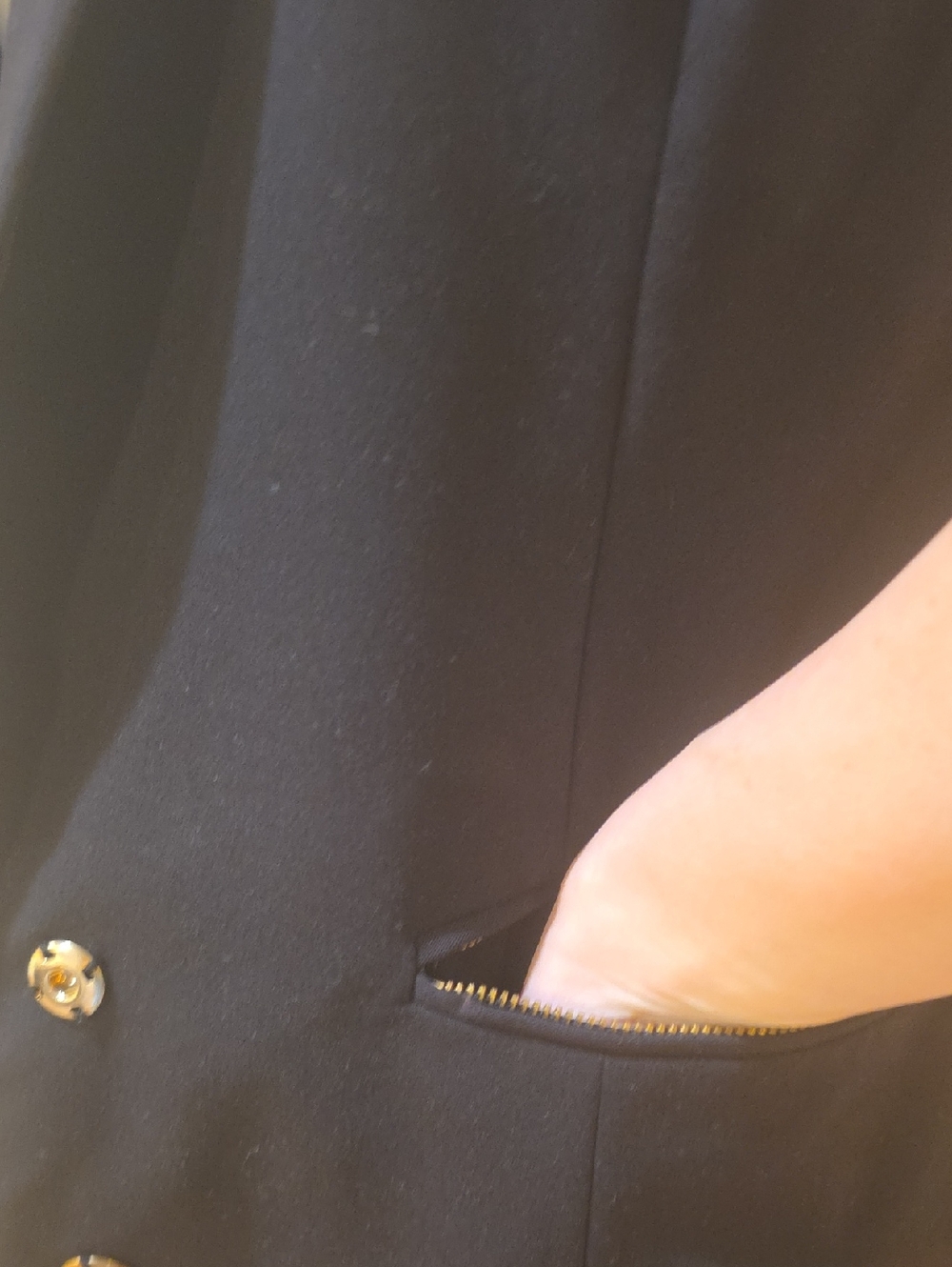 Worthington Black Sleeveless Tailored Vest with Zip Pockets - Picture 5 of 13